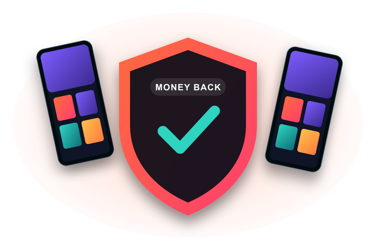 PortalTivi IPTV money-back guarantee badge with a 7-day refund window